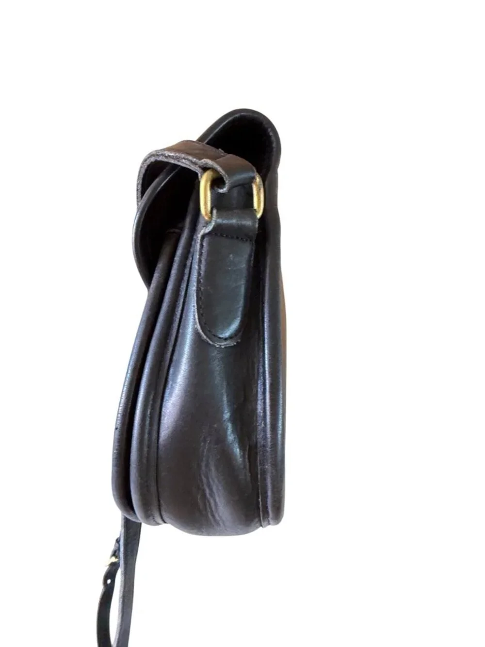 Coach Womens Prairie Bag Black Glove-tanned Leather Turnlock Closure 9954 Vintag - Picture 10 of 16